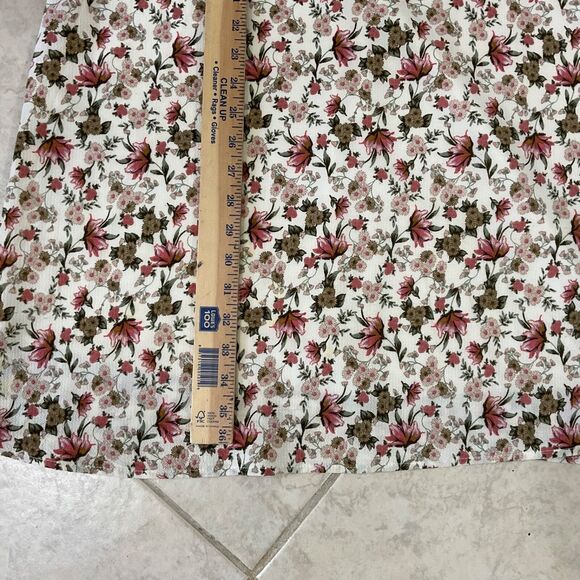 EVERLY KEYHOLE BACK Mini Halter Dress Sz L floral Lined - Picture 10 of 13